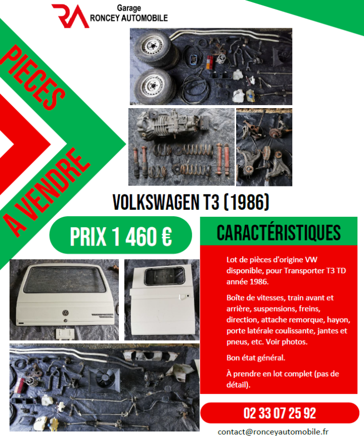 VW T3 PIECES